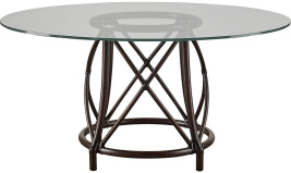Стол обеденный_Gondola Round Dining Table_Dark Tobacco_⌀137,2см H75,6 см