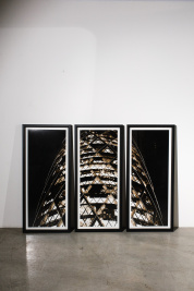 Постер_Stuart Redler triptychs, black wedge