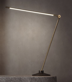 Светильник настольный_Thin Task Standart SALE_\_Satin Brass_18 x H53,5 см Closed