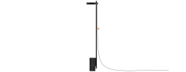 Торшер_T Floor Lamp_Aluminum , Marble_1500*250*250mm