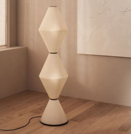 Светильник напольный_HELIUM_White_Sand effect glass_H 140см