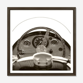 Постер_Susan Robertson cars. distressed brown wedge_W97 D97 см ((80x80 см без рамы))