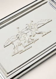 Поднос для канцелярских принадлежностей_Tisdale SALE_Silver-plated_brass_W34 D21 H2,5 см