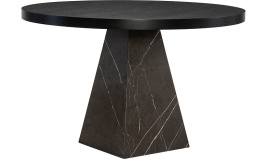 Стол обеденный_Querini Round Dining Table_Quercia Nera_⌀121,9см H76,2 см