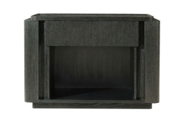 Тумба прикроватная_Wooden Nightstand_Charcoal Oak_W81,3 D50 H56 см