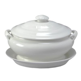 Супница_Oval soup bowl_White_Porcelain_2 lt