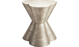 Стол приставной_Trèfle Table_White Gold_⌀60см H61 см