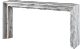 Консоль_Angelo Console Baker Luxe_Polished Arabescato Marble_W152,4 D30,5 H76,2 см