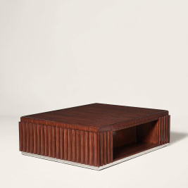Стол коктейльный_Fountainhead Fluted Coctail Table_W145 D116 H44 см