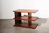 Стол приставной_La Contilevered Right_Teak Finish_W96,5 D61 H66 см