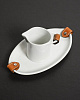 Чайный набор_Wyatt_Ceramic/Leather/Metal_с металлическим подносом_5 предметов