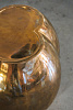 Стол приставной_B.G.B._Polished Bronze_орех / бронза_d35xh47 см