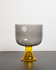 Чаша_Cuppino_Grey-Yellow Стекло_d15,5 h20 см