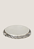 Поднос для канцелярских принадлежностей_Macomber SALE_Silver-plated_brass_⌀18см H2,5 см