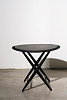Стол складной_Piano Folding Table Round_Black Maple_Ø65 x h56 см